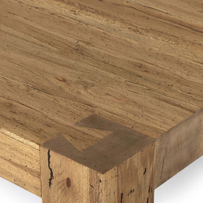 Abaso Rectangular Coffee Table - Rustic Wormwood Oak - 55"W