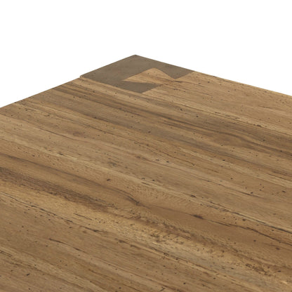 Abaso Rectangular Coffee Table - Rustic Wormwood Oak - 55"W