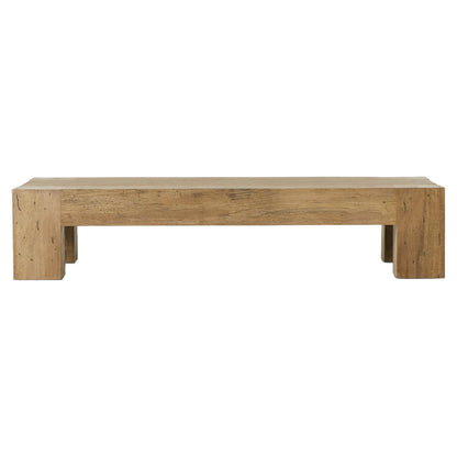 Abaso Rectangular Coffee Table - Rustic Wormwood Oak - 70"W