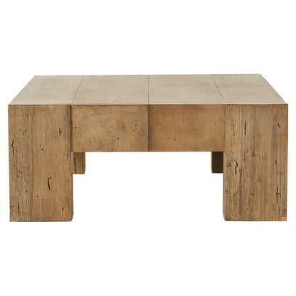 Abaso Rectangular Coffee Table - Rustic Wormwood Oak - 70"W