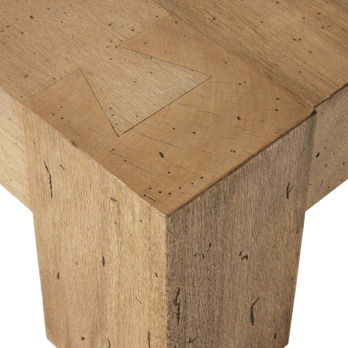 Abaso Rectangular Coffee Table - Rustic Wormwood Oak - 70"W