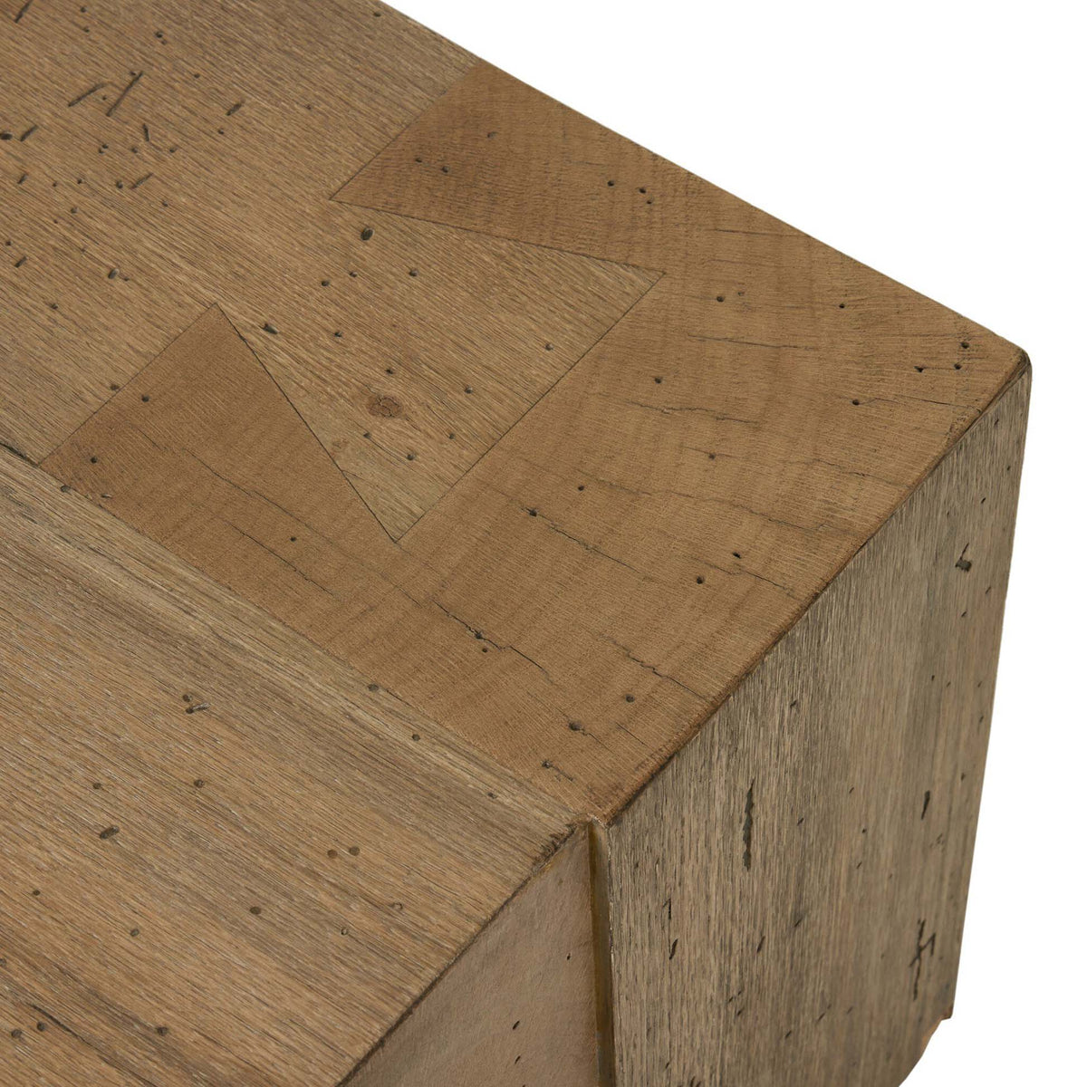 Abaso Rectangular Coffee Table - Rustic Wormwood Oak - 70"W