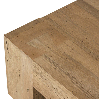 Abaso Rectangular Coffee Table - Rustic Wormwood Oak - 70"W