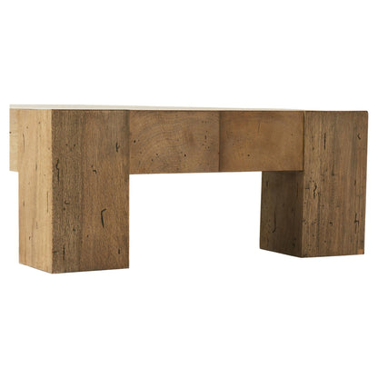 Abaso Rectangular Coffee Table - Rustic Wormwood Oak - 70"W