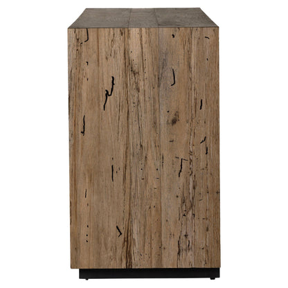 Abaso Sideboard - Rustic Wormwood Oak