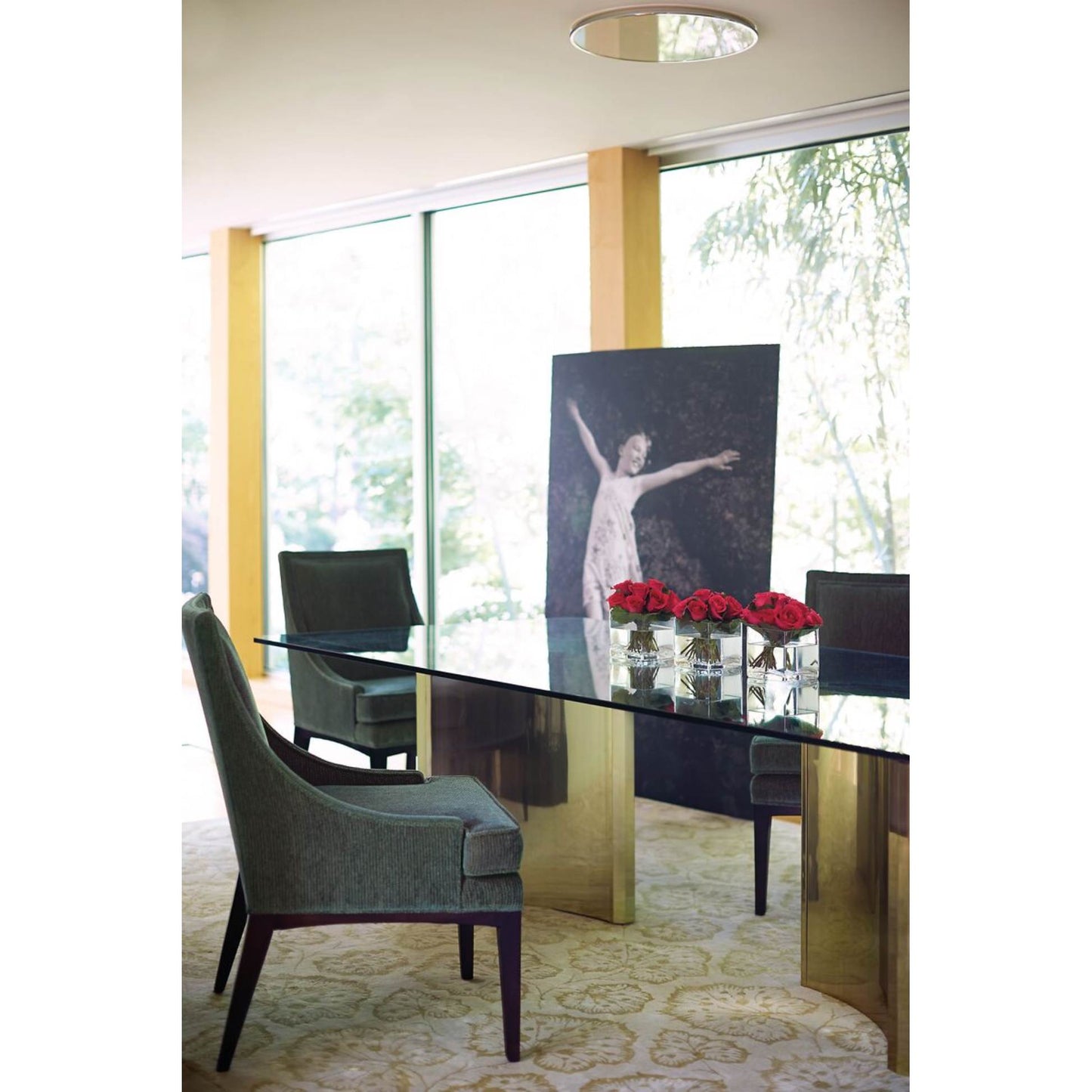 Abbott Rectangular Dining Table - Gold