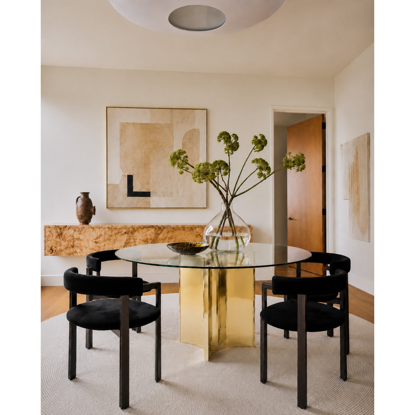 Abbott Round Dining Table - Gold