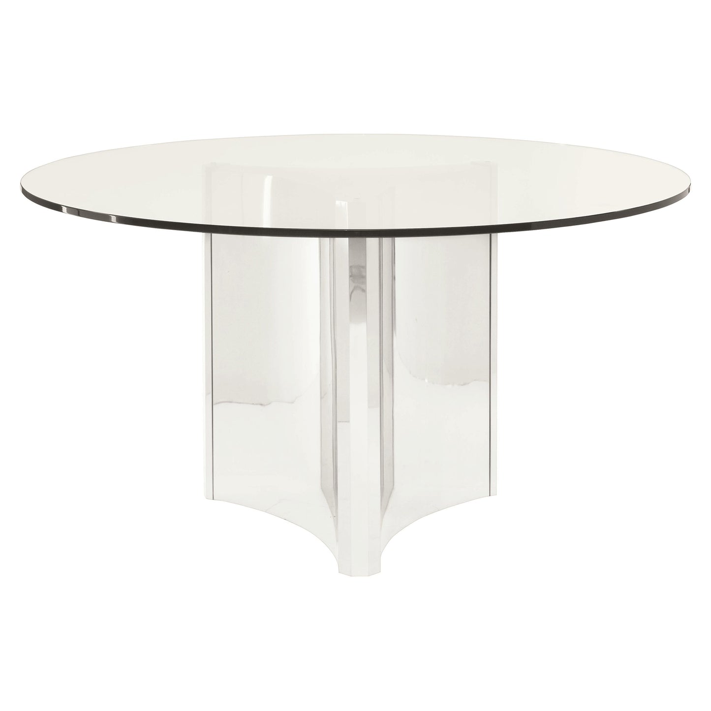 Abbott Round Dining Table - Stainless Steel