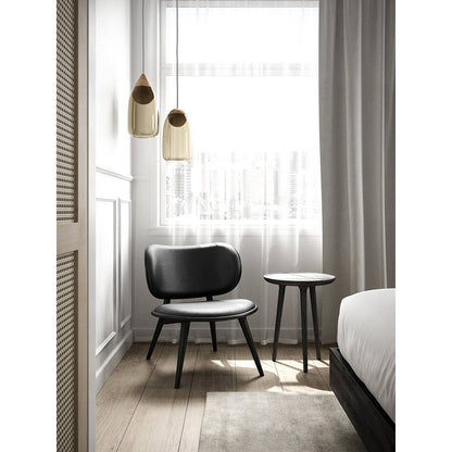 Accent Medium Side Table - Oak, Black Stain Lacquered