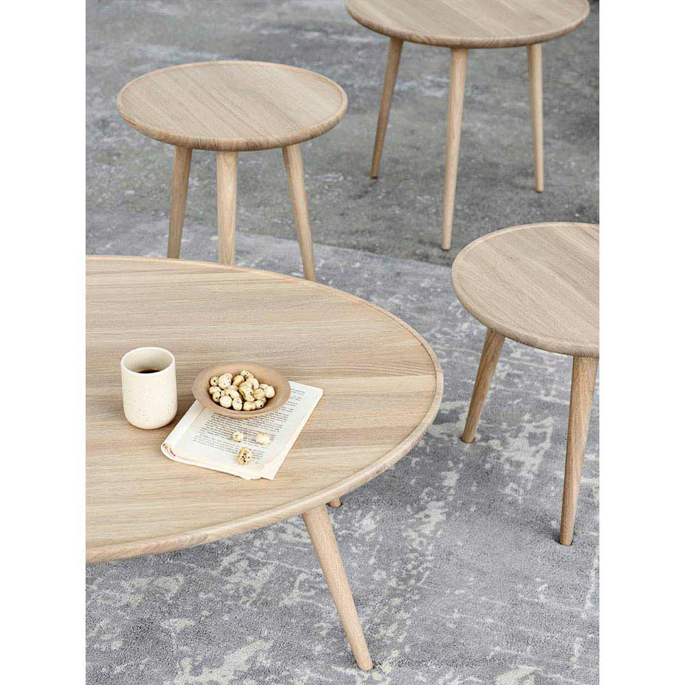 Accent Cafe Table - Oak, Matte Lacquered