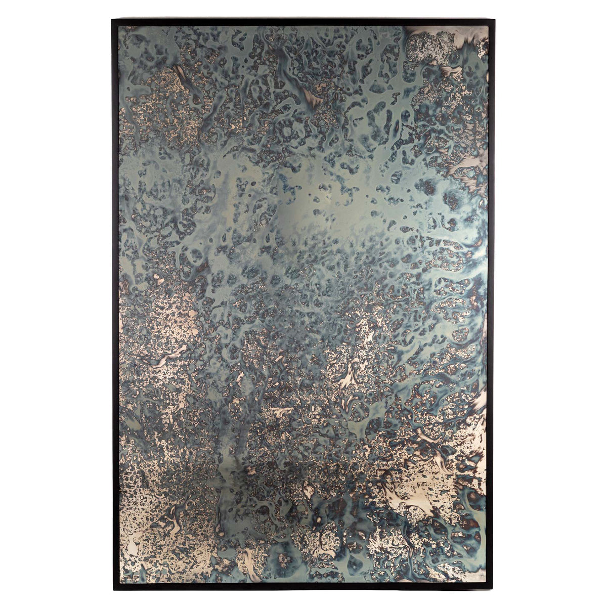 Acid Wash Floor Mirror - Iron Matte Black