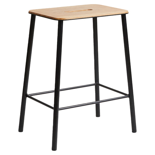 Adam Stool - Oak, Black