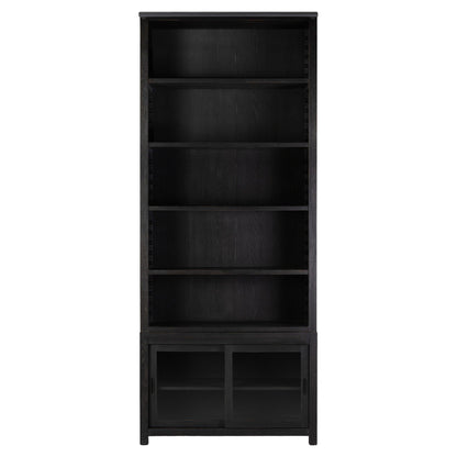 Admont Bookcase - Worn Black