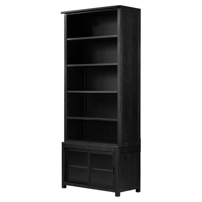 Admont Bookcase - Worn Black