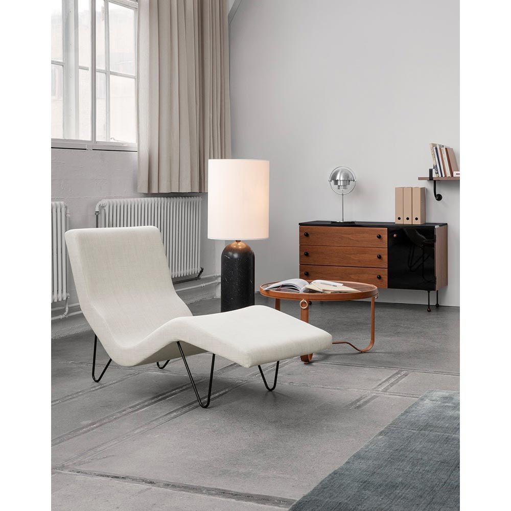 Adnet Medium Coffee Table - Tan Leather