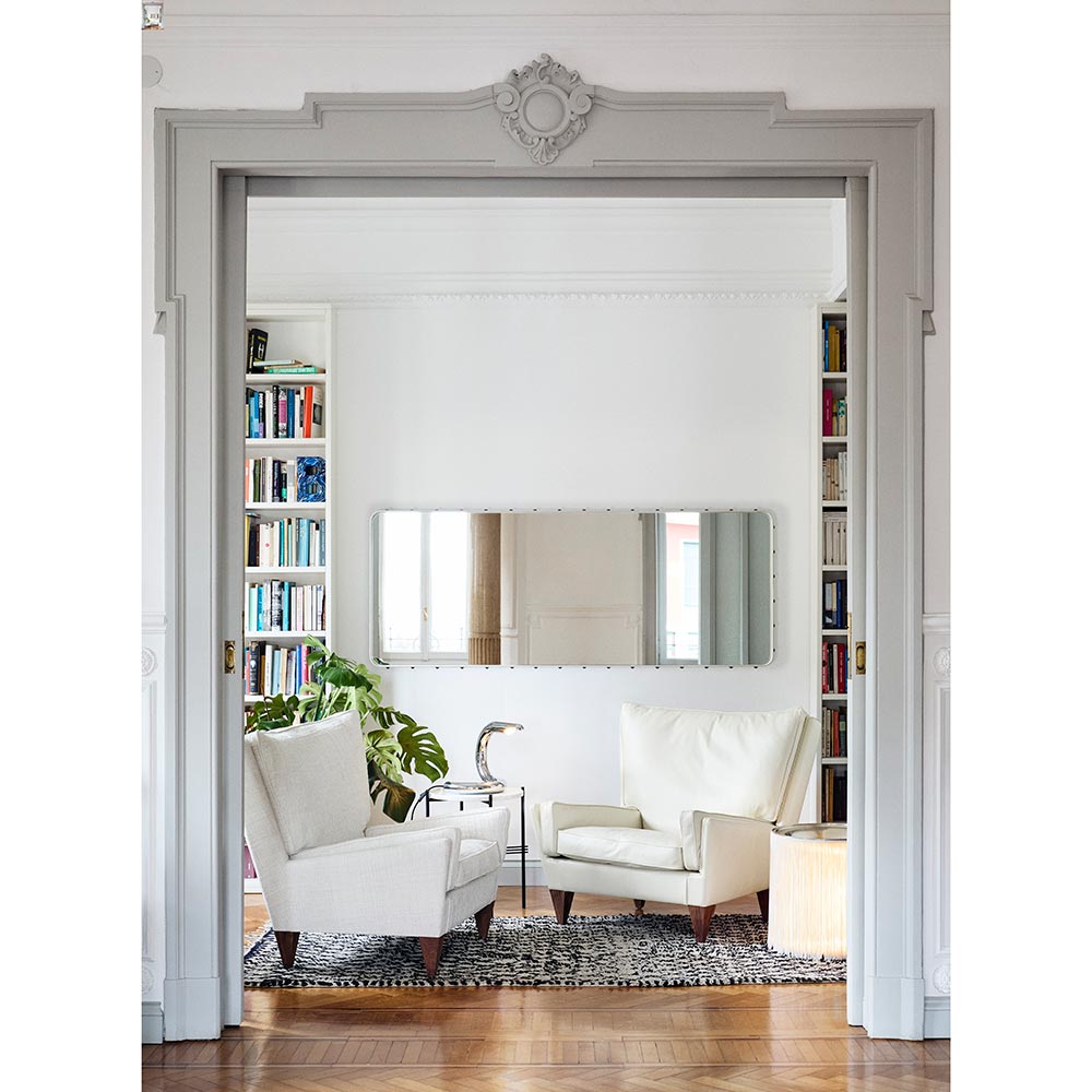 Adnet Rectangular Wall Mirror - Cream