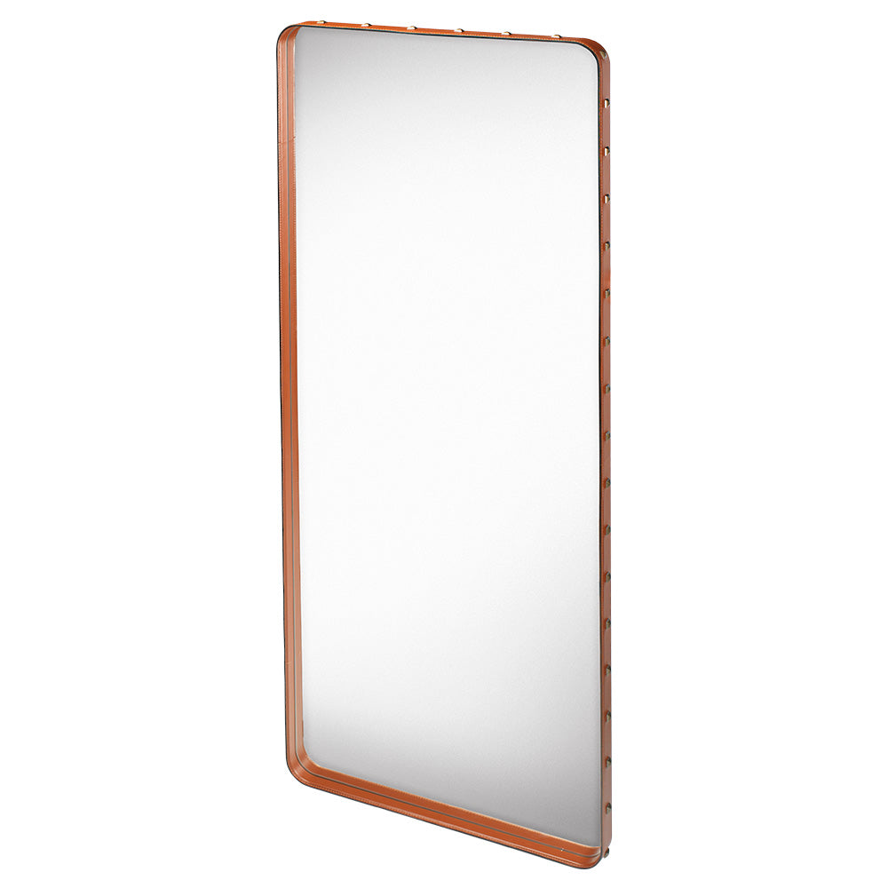 Adnet Rectangular Wall Mirror - Tan