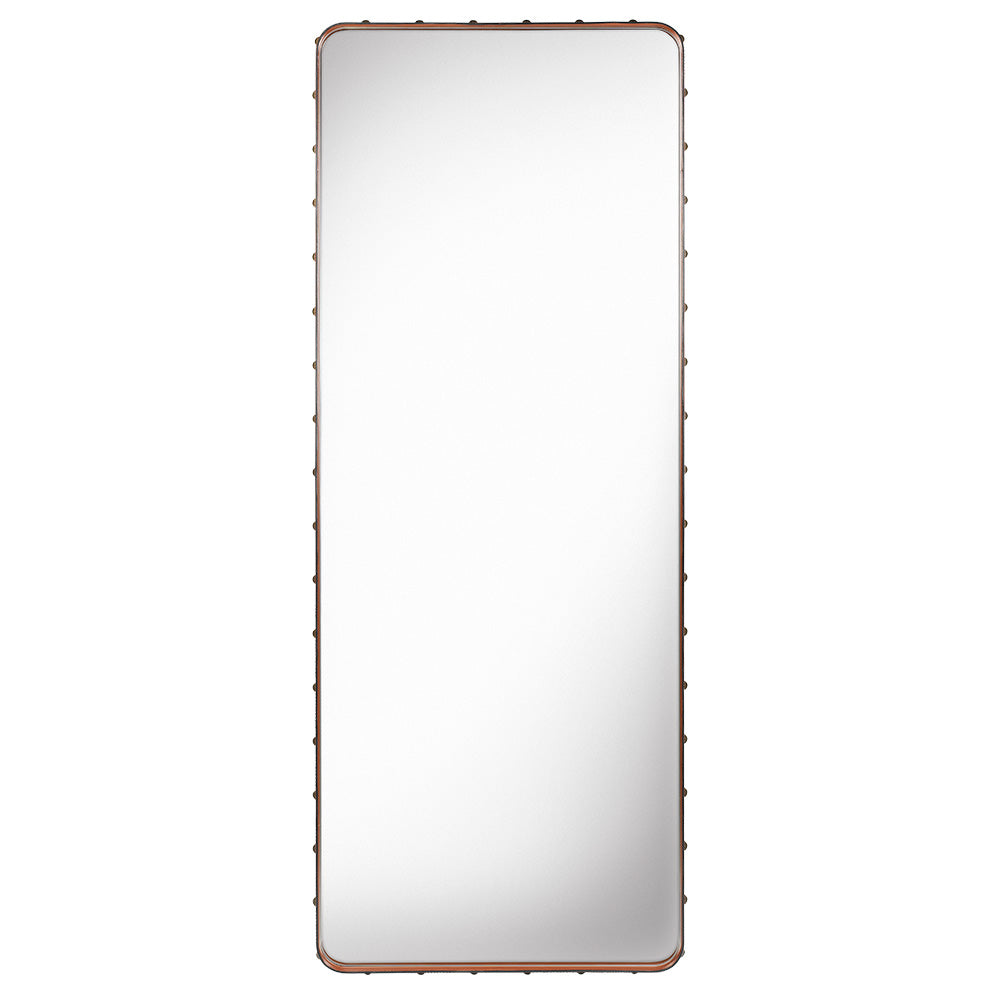 Adnet Rectangular Wall Mirror - Tan