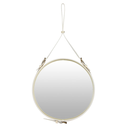Adnet Round Wall Mirror - Cream
