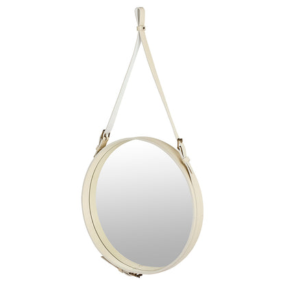 Adnet Round Wall Mirror - Cream