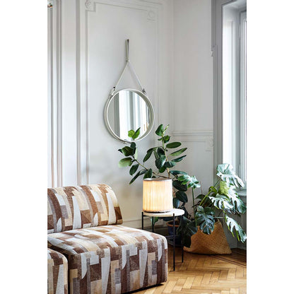 Adnet Round Wall Mirror - Cream