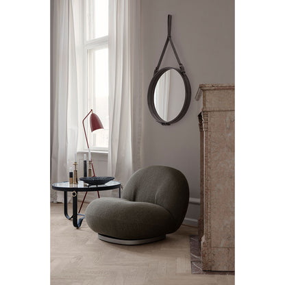 Adnet Round Wall Mirror - Tan