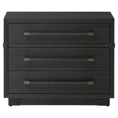 Adolfo Nightstand - Modern Black Ash