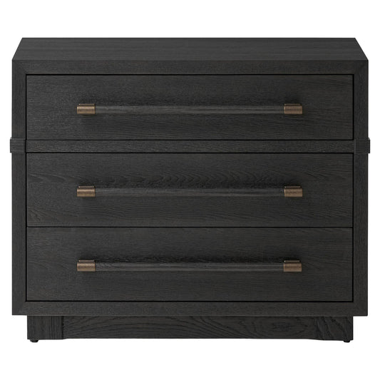 Adolfo Nightstand - Modern Black Ash