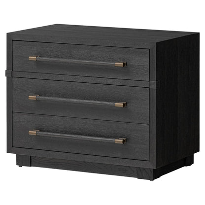 Adolfo Nightstand - Modern Black Ash