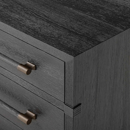 Adolfo Nightstand - Modern Black Ash