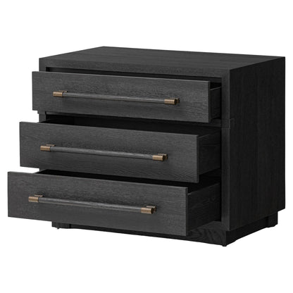 Adolfo Nightstand - Modern Black Ash