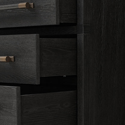 Adolfo Nightstand - Modern Black Ash