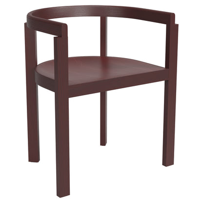 After Arm Chair - Ash Burgundy