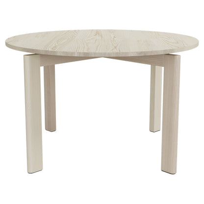 After Dining Table -  Ash Top, White Pigmented Ash Base