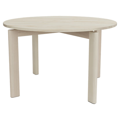 After Dining Table -  Ash Top, White Pigmented Ash Base