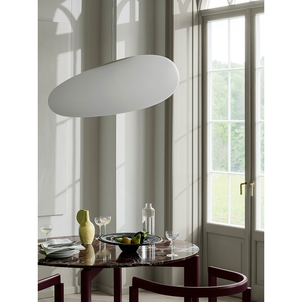 After Dining Table - Burgundy Marble Top, Ash Burgundy Base