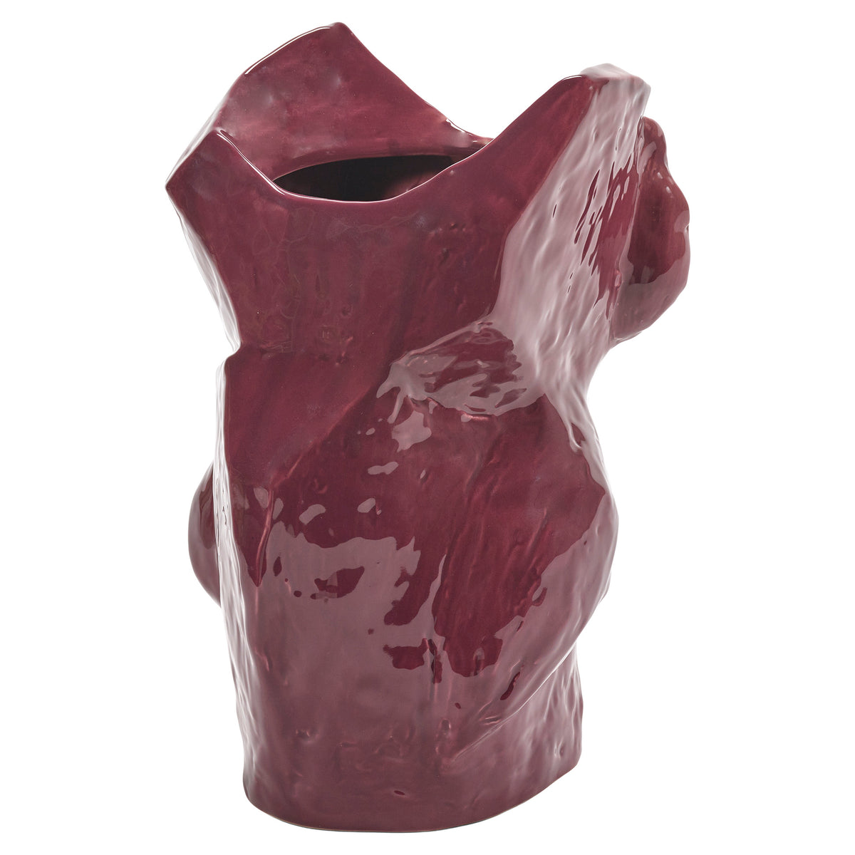 After Midnight Owl Vase - Aubergine