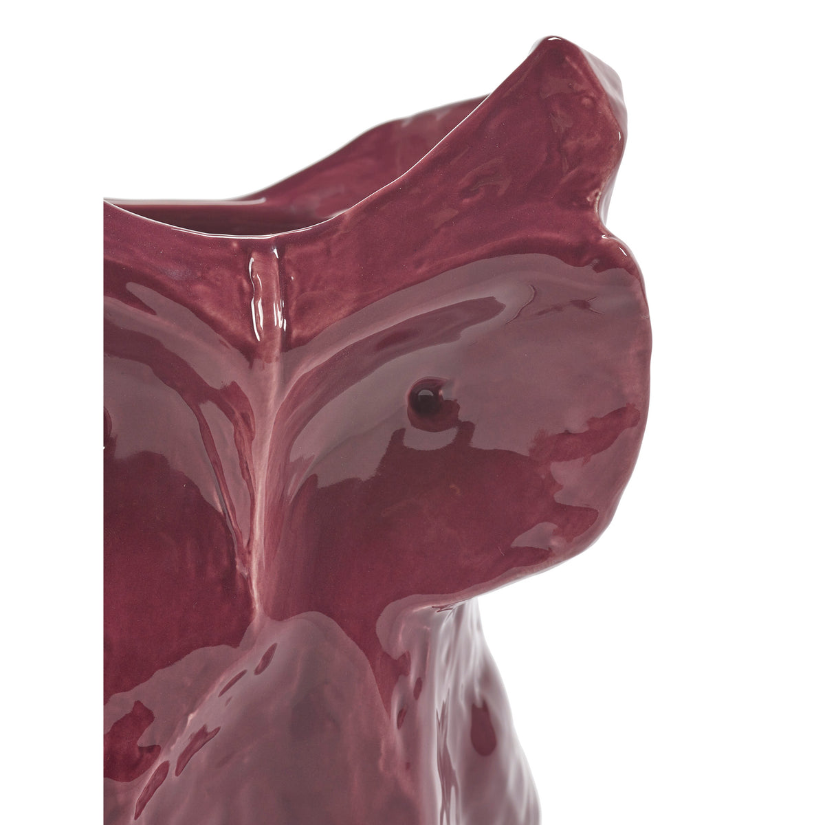 After Midnight Owl Vase - Aubergine