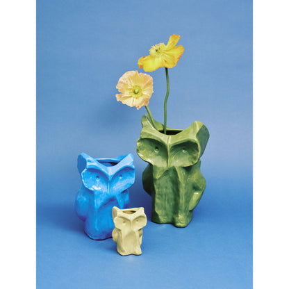 After Midnight Owl Vase - Green
