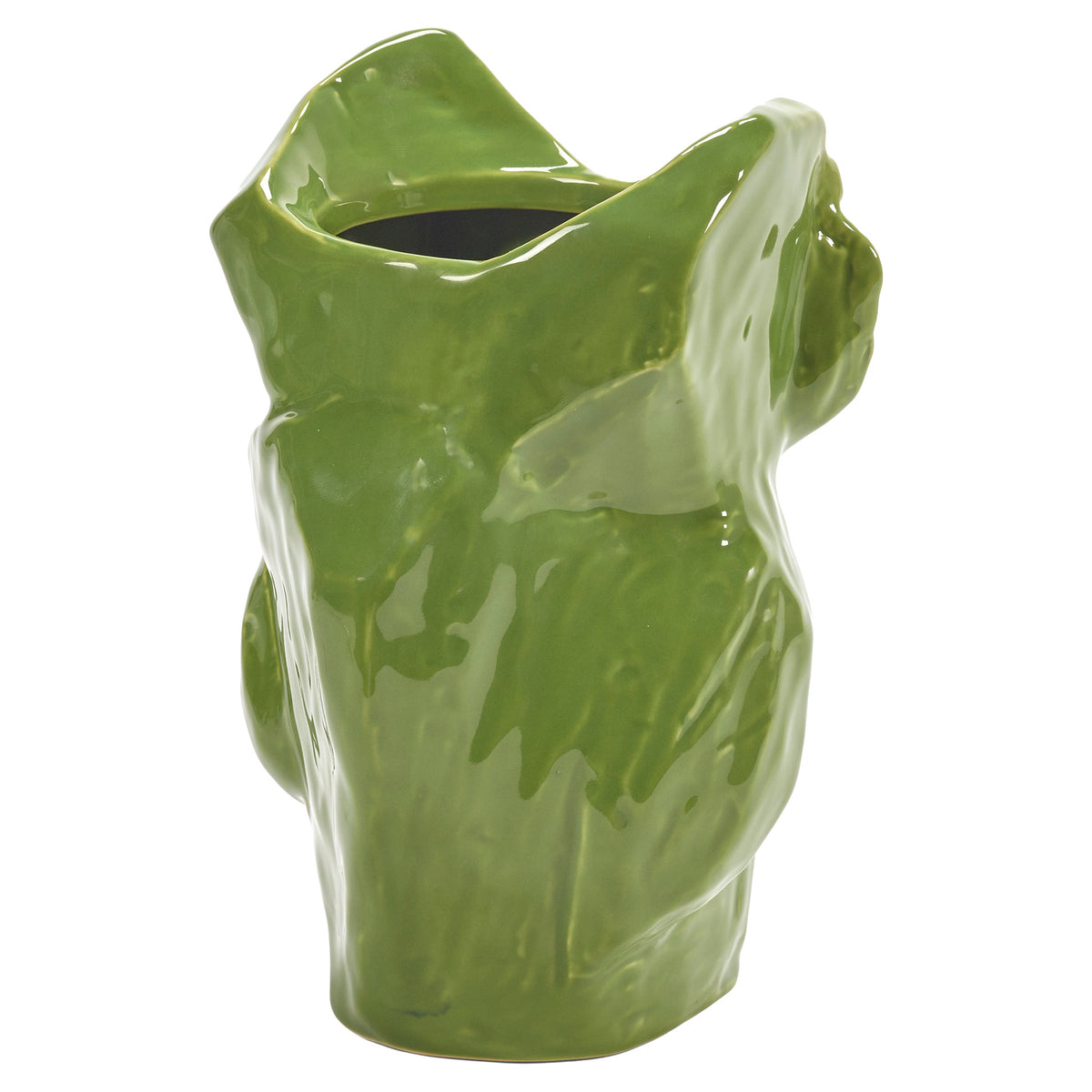 After Midnight Owl Vase - Green