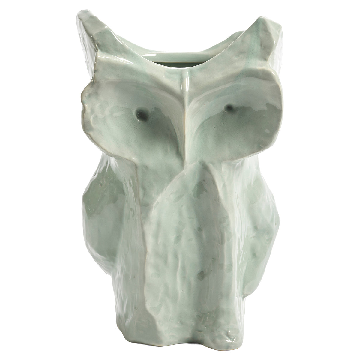 After Midnight Owl Vase - Light Blue