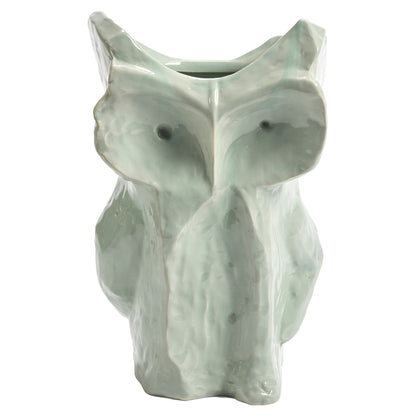 After Midnight Owl Vase - Light Blue