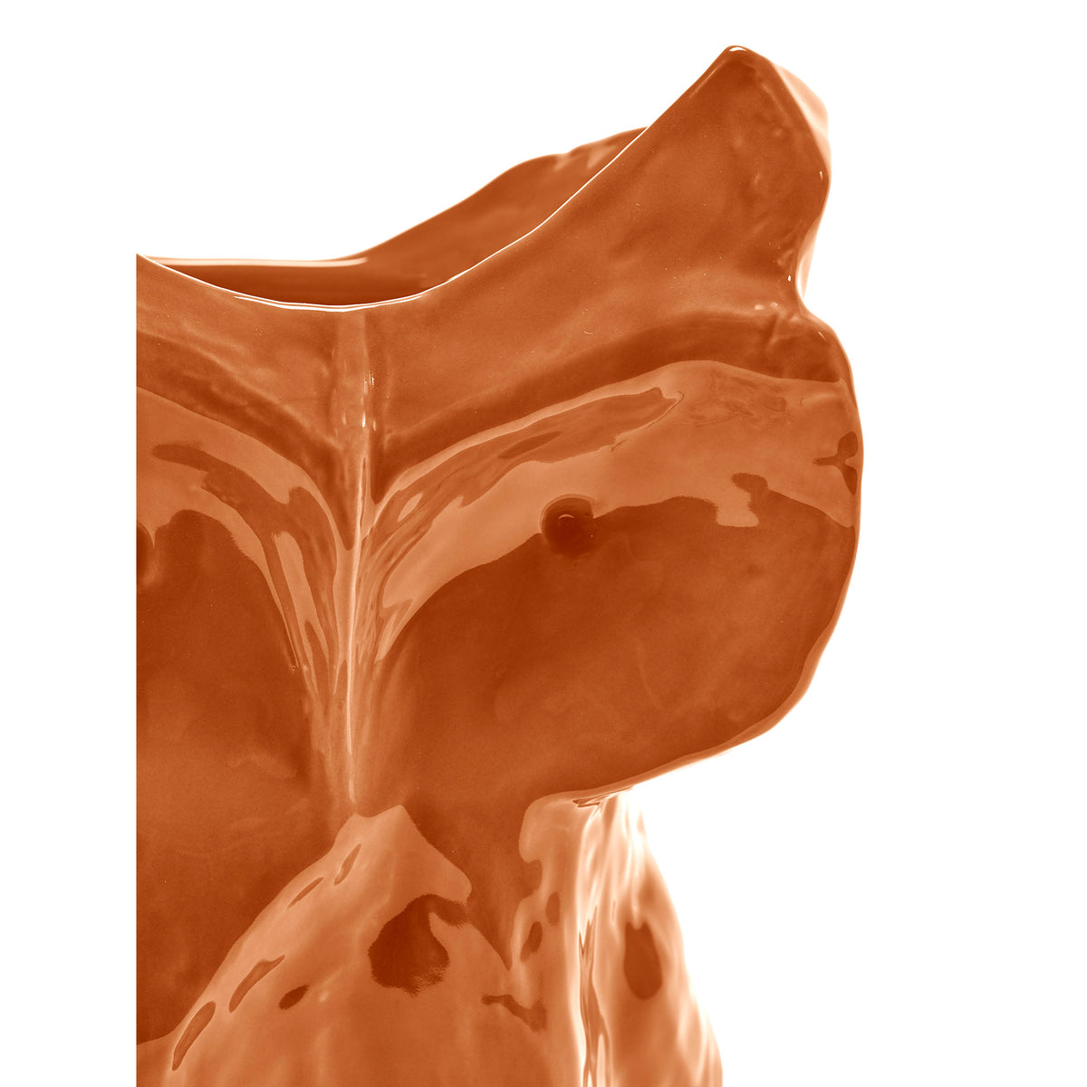 After Midnight Owl Vase - Orange