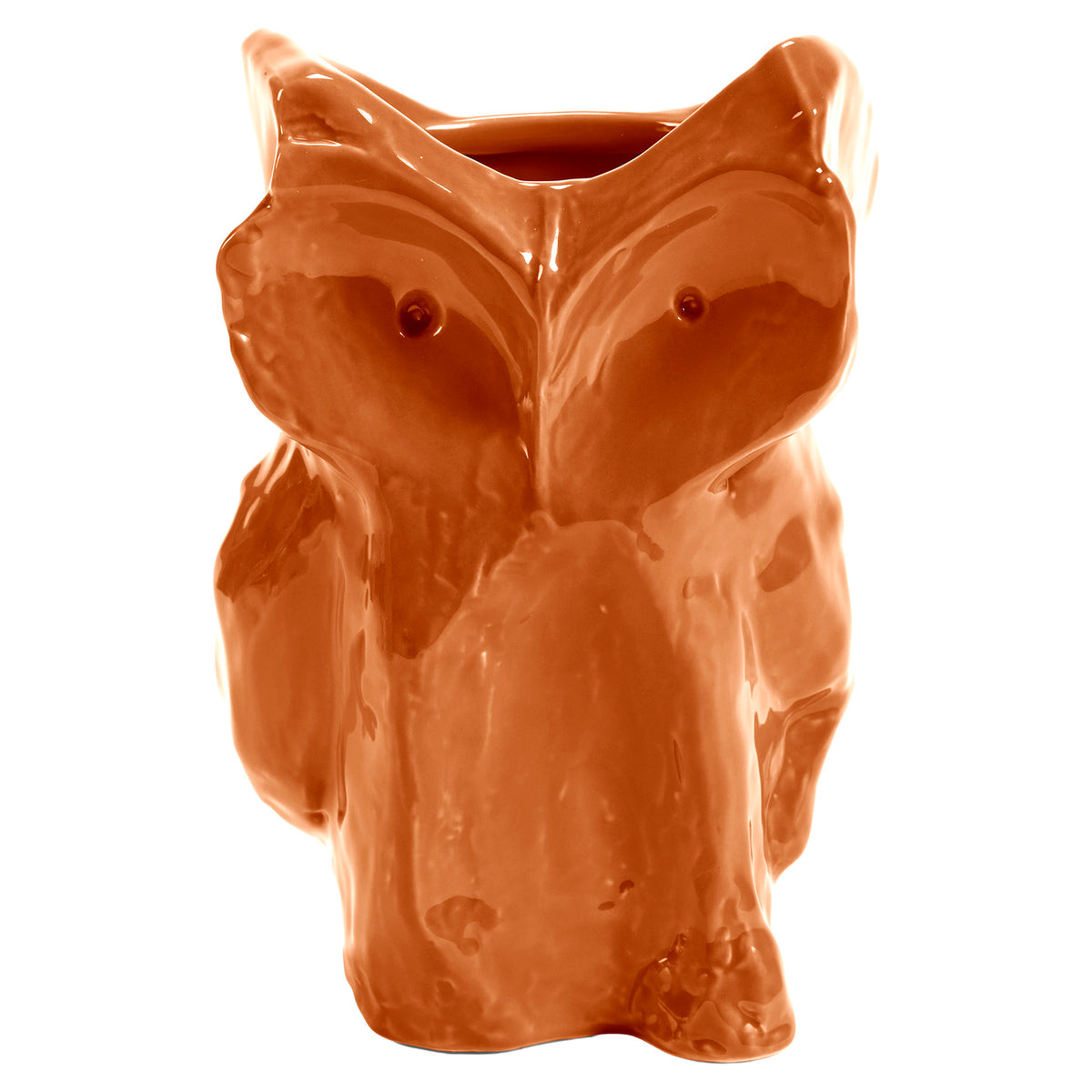 After Midnight Owl Vase - Orange