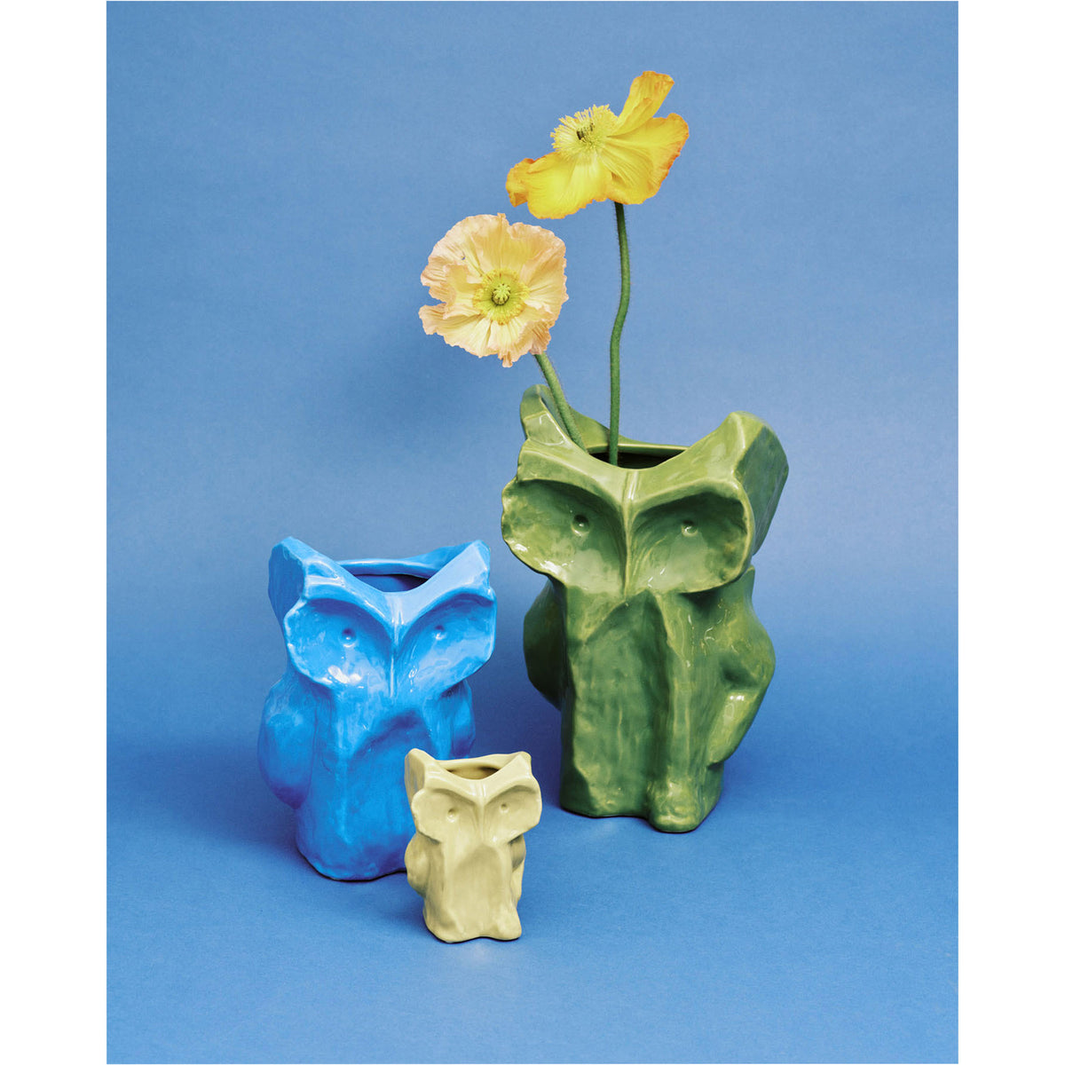 After Midnight Owl Vase - Yellow