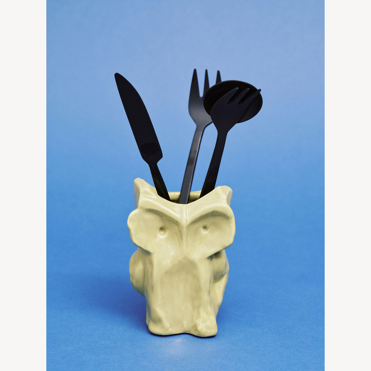 After Midnight Owl Vase - Yellow