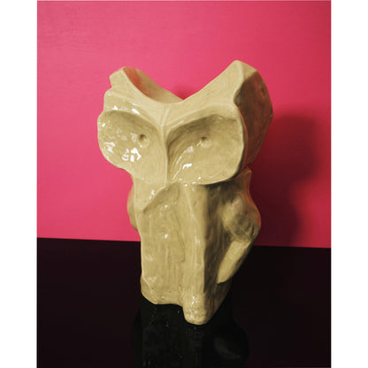 After Midnight Owl Vase - Yellow