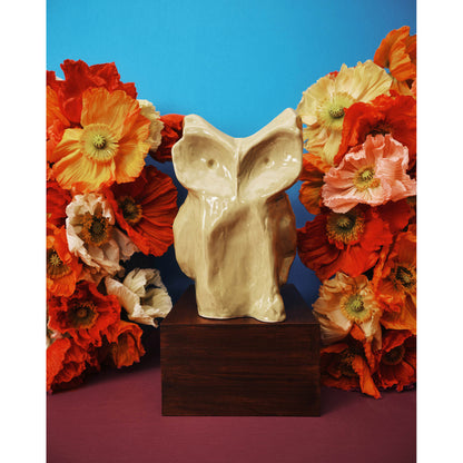 After Midnight Owl Vase - Yellow