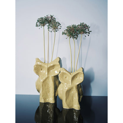 After Midnight Owl Vase - Yellow