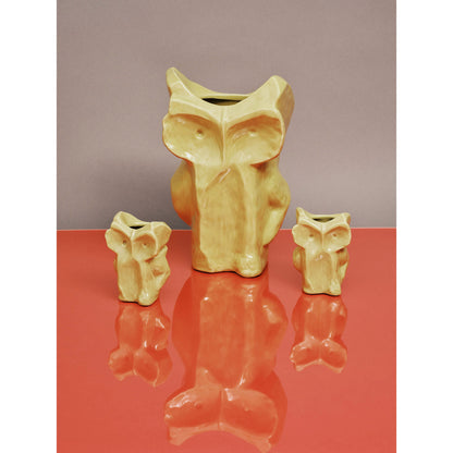 After Midnight Owl Vase - Yellow
